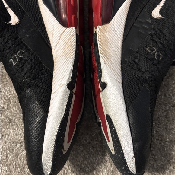 Nike Air Max 270 Black and Red Sneakers - Picture 5 of 15